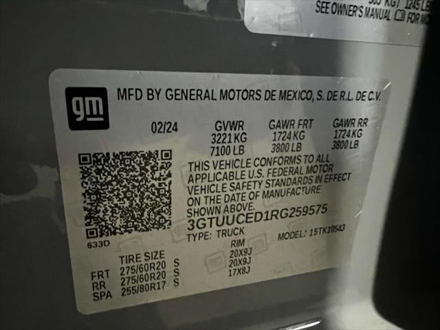 2024 GMC Sierra 1500 4WD Crew Cab Short Box Elevation with 3SB